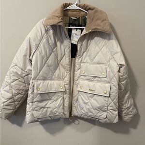 Barbour Quilted Jacket in Light Beige
